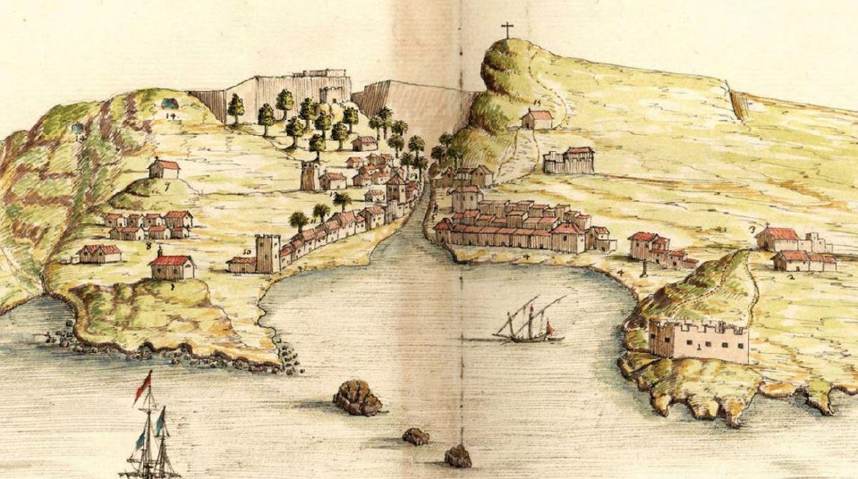 Ciudad de Praia - Cabo Verde - Dibujo Siglo XVI